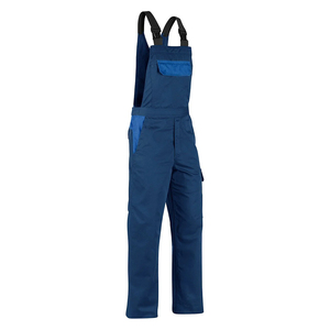 Men's Black Work Coverall With Adjustable Straps And Utility Pockets Water Resistant Polyester Bib <b>Overalls</b> For <b>Construction</b> Use - Product Image 1