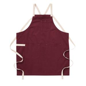 Tablier de cuisine classique à motif floral en coton, lavable en machine, avec poches, pour usage quotidien, 1 à 4 poches, design tissé - Product Image 6