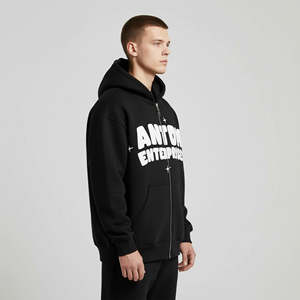 Pakistan Manufacturer Wholesale Chenille Embroidery Hoodies Soft Fabric With Custom Logo Chenille Embroidery Hoodies For <b>Men</b> - Product Image 4