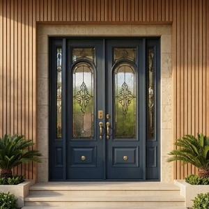 Premium Custom Wrought Iron <b>Swing</b> Door Powder-coated Weather Resistant Elegant Entryway for Commercial and Residential - Product Image 5