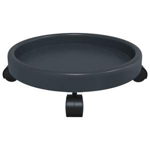 2 pezzi carrelli per piante grigi con ruote 13.4 \ "diametro 77.2 lb di capacità durevole per carrelli e carrelli a mano - Product Image 6