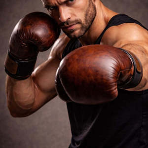 Guantes de Boxeo de Cuero con Cierre de Gancho y Bucle en la Muñeca para Adultos, Entrenamiento, Sparring, Muay Thai, Equipo de Boxeo - Product Image 2