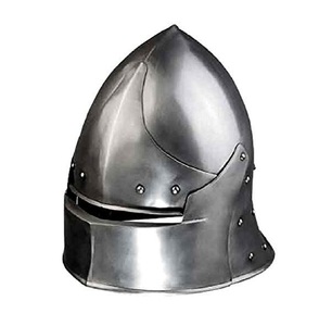 Casco de Armadura Romana Hecho de Hierro, Casco de Armadura Medieval para Decoración de Eventos Históricos, Más Vendido - Product Image 1