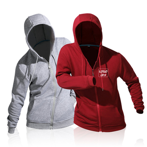 Sudadera con Capucha y Cierre para Hombre, Color Gris, Corte Regular, Estilo Casual, Color Sólido, Algodón French Terry, Manga Larga, para Otoño - Product Image 4