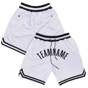 Pantalones Cortos de Baloncesto de Verano con Bolsillo con Cremallera y Bordado Personalizado, Unisex, Tallas Grandes, Certificación BSCI y BSIT, Transpirables y de Secado Rápido - Product Image 1