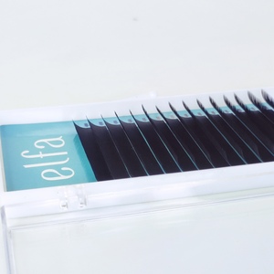 High Quality 0.15mm Thick Korean PBT Fiber Individual Eyelash Extensions Hand-Made ELFA WL <b>Model</b> Natural Soft Factory Wholesale - Product Image 2