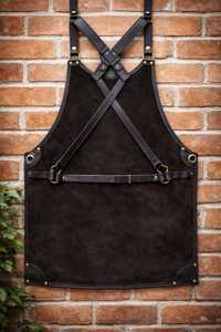 Tablier de Sommelier Pliable en Cuir Véritable Anti-Odeur Robuste avec Poche Tire-Bouchon Protection Classique Service Professionnel du Vin - Product Image 3