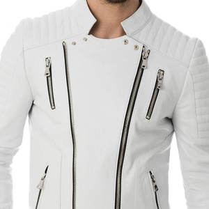 ผลิตจากวัสดุคุณภาพสูง ระบายอากาศได้ดี แห้งเร็ว เสื้อแจ็คเก็ตหนังผู้ชาย ขายดีที่สุด เสื้อแจ็คเก็ตหนังฤดูหนาวสำหรับผู้ชาย - Product Image 6