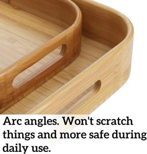 Bandeja de Madera de Diseño Personalizado de Alta Calidad para Cocina y Hogar, Bandeja de Servicio de Madera Maciza Adecuada para Hoteles y Restaurantes, Proveedor Mayorista - Product Image 6