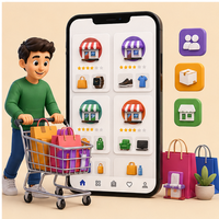 Plateforme de marché multi-fournisseurs évolutible, application mobile professionnelle, solution web, commerce numérique, stock multi-langues, Mac