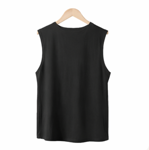Camiseta Deportiva sin Mangas, Nueva Moda, Color Sólido, Personalizada, de Algodón para Hombre, para Correr, Entrenamiento, Gimnasio - Product Image 6