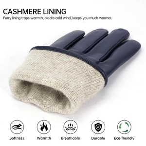 Wholesale Quality Comfortable Sheepskin Leather Custom Dressing <b>Gloves</b> Fashionable Winter Casual Party and Daily Travel Use - Product Image 4