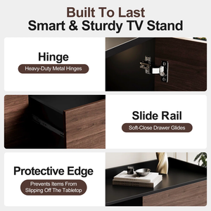 Muebles para TV de madera de mango para sala de estar y dormitorio de Vietnam, diseño moderno, gestión de cables, amplio almacenamiento, muebles para el hogar independientes - Product Image 2