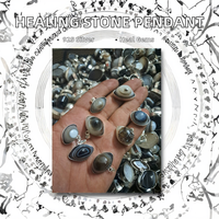 Vente en gros de pendentifs de mauvais œil Sulemani Style Feng Shui gravé amour pierre précieuse de guérison naturelle polie accessoire de mode