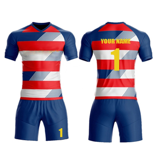 Nuevo Uniforme de Fútbol Personalizado con Nombre de Equipo, Uniforme de Fútbol de Poliéster Transpirable de Secado Rápido con Logotipo, Uniforme de Fútbol de Alta Calidad - Product Image 1