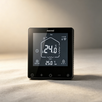 Termostato WiFi para Calefacción por Suelo Radiante, 16A, Pantalla Táctil, Controlador Programable para Sistemas de Calefacción por Agua y Colectores