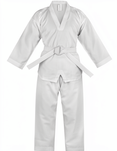 Uniformes de Taekwondo Unisexe à Col en V Extensible Personnalisables en Coton et Polyester pour Adultes – Vêtements de Sport OEM en Gros - Product Image 1