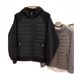 Chaqueta de Trabajo Vintage de Nueva Llegada |   Chaqueta de Invierno de Algodón Premium, Alto Aislamiento, Cierre de Cremallera, Capucha con Cuello Alto, Servicio OEM, para Hombre - Product Image 1