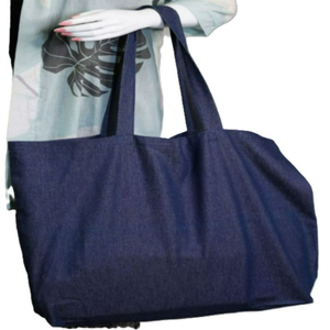 Bolsa de Mano Ecológica Reutilizable para Mujer, 100% Algodón, con Cierre de Cremallera, Asa Larga, Logotipo Personalizado Impreso, MOQ Bajo, Patrón de Letras - Product Image 6