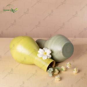 Jarrón de Bambú Hilado de Primera Calidad, Jarrón de Flores de Bambú Ecológico Hecho a Mano para Decoración del Hogar e Interiores de Vietnam - Product Image 3