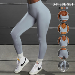 Conjunto Deportivo de Yoga con Estampado Moderno, Bra Deportivo y Leggings - Product Image 1