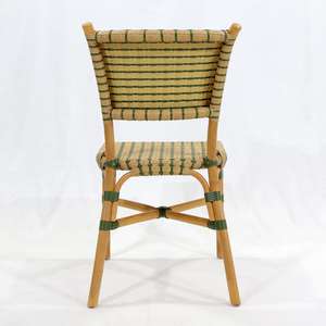 เก้าอี้รับประทานอาหารหวายทันสมัยพร้อมพนักพิง ดีไซน์เรียบง่าย เป็นมิตรกับสิ่งแวดล้อม เฟอร์นิเจอร์ทนทานสำหรับร้านอาหาร คาเฟ่ อพาร์ตเมนต์เชิงพาณิชย์ - Product Image 4