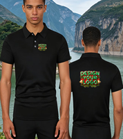 Custom Embroidered Customizable Men's Short Sleeve Solid Color Casual Design Front Logo Cotton/Bamboo Fiber Jersey for Shirt