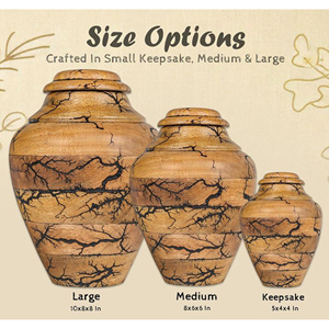 Decorative Handcrafted Wooden Urn Wooden Funeral Urn with Personalized Design by AYAANS - Product Image 5