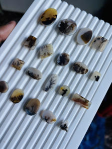 Cabujón de Dendrita Shazar de Alta Calidad, Gema Suelta Lisa de Alta Calidad para Joyería Curativa, Lote de Piedras - Product Image 3