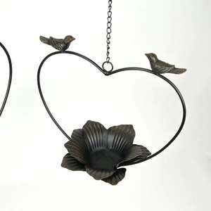 Jardinières murales rustiques en métal galvanisé avec design suspendu pour jardin d'herbes aromatiques en extérieur - Product Image 4