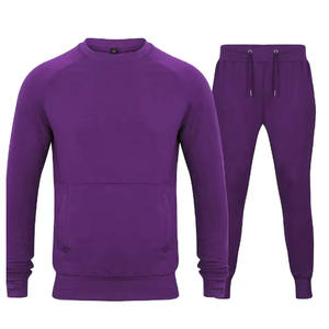 Survêtement pour homme, uni, respirant, 100% polyester, manches longues, col rond, cordon de serrage, taille élastique, impression de logo personnalisée - Product Image 4