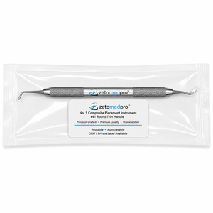 Premium Dental No. Instrument de placement et de sculpture composite en acier inoxydable, instrument de restauration OEM Zetomed Pro - Product Image 4