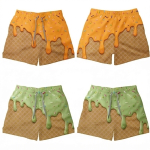 Pantalones Cortos Deportivos de Lona 100% Poliéster para Hombre al por Mayor, con Cintura Elástica, Ecológicos, Estampados Digitales, Casuales, para Entrenamiento Atlético - Product Image 5