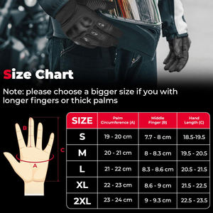 Guantes de Motociclismo de Diseño Moderno, Hechos de Cuero, con Agarre Fuerte en la Palma, Antideslizantes, con Protección de Goma - Product Image 6