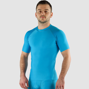 Camiseta Deportiva Masculina de Compresión Muscular, Ajuste Estándar, para Gimnasio, Entrenamiento, Manga Corta, Secado Rápido, Transpirable - Product Image 1