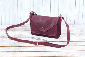 Sac à main et sac à bandoulière en cuir fait main pour femme fermeture à glissière minimaliste LCS-0088C petit sac à main cadeau - Product Image 5