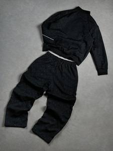 Ensemble survêtement streetwear personnalisé unisexe grande taille, veste et pantalon d'hiver légers avec motif ciel étoilé - Product Image 3