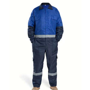 Combinaison de travail haute visibilité durable, respirante, imperméable, coupe ample avec poches, manches longues, pour travaux de construction - Product Image 1