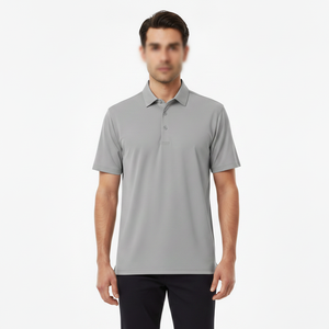 Premium Men's Polo Shirt Custom Logo Short Sleeve Breathable Cotton <b>Blend</b> Polo for Business Casual Golf Uniform Shirt - Product Image 1