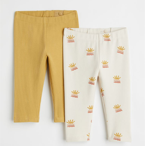 Pantalones de Boutique para Bebés Unisex, Nuevos Pantalones de Algodón al por Mayor con Estampado en las Piernas, Tejido de Punto para Niñas - Product Image 4