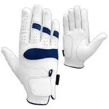 Gant de golf DARIB IMPEX en cuir véritable pour droitier, antidérapant, pour homme, fermeture à enfiler, respirant, impression en relief, bleu foncé - Product Image 3