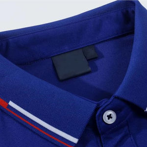 เสื้อโปโลผู้ชายสั่งทำ OEM คุณภาพสูง สีพื้น ผ้าฝ้ายผสมโพลีเอสเตอร์ สำหรับธุรกิจและงานทางการ แขนสั้น ขนาดพอดีตัว - Product Image 4