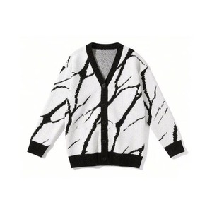 Manufacturer Custom Embroidered Men Classic Long Sleeve School Uniform Knitted <b>Sweater</b> Button V Neck Unisex <b>Cardigan</b> <b>Sweater</b> - Product Image 4