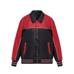 Chaqueta de cuero de moda para motociclismo, chaquetas universitarias al por mayor en piel sintética - Product Image 5