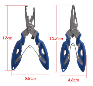Premium Fishing Pliers Hook Removal Tool with Split <b>Ring</b> Function Braided Line <b>Cutter</b> and Sheath - Product Image 5