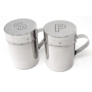 Venta al por mayor: Agitador de acero inoxidable con asa, botella metálica para condimentos, agitador comercial para especias secas para barbacoa, dispensador de sal para palomitas - Product Image 6