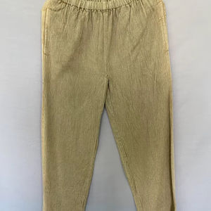 Pantalones Holgados con Bolsillos y Cintura Alta, Pantalones hasta el Tobillo para Primavera y Verano - Product Image 1