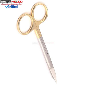 Tijeras de Tenotomía Stevens 4.5, Curvas, Supercorte, Hoja Serrada, Acero Inoxidable Alemán, Instrumento Quirúrgico de Precisión - Product Image 6