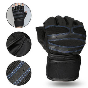 Gants d'entraînement unisexes en cuir avec support de poignet et extensibilité pour la gym et l'entraînement - Prise en main et protection des paumes - Product Image 2