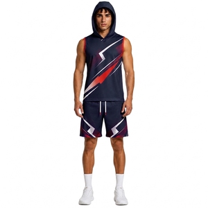 Uniforme d'équipe moderne 7 sur 7 sans manches à capuche avec maillot de football de performance et short - Product Image 1
